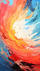 Abstract colorful watercolor background. Vector illustration for your graphic design.