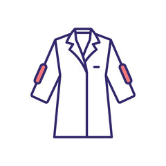 Lab coat vector icon