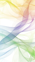 Fototapeta premium Colorful Abstract Lines Flowing in Graceful Waves, phone background