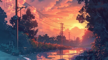 Vintage and LOFI looking environment background