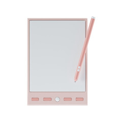 pen tablet 3d icon illustration