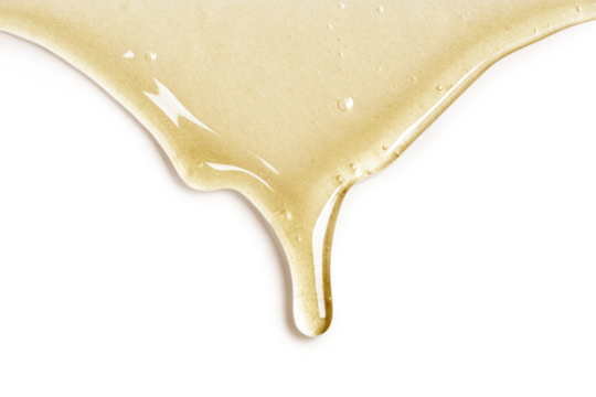 PNG gold serum dripping border sticker