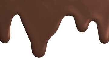 Brown dripping paint png element