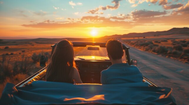 A couple takes a romantic walk along the beach, enjoying the sunset and each other's company.