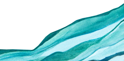 Ombre blue watercolor background png transparent abstract style