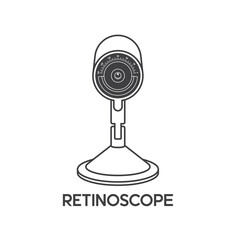 illustration of retinoscope, vector art.