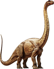 Obraz premium Prehistoric Giant: Illustration of a Brachiosaurus