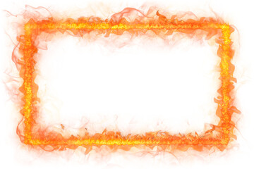 Flame png frame, orange realistic fire transparent image © Rawpixel.com