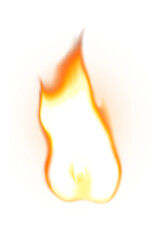 Flame png sticker, transparent torch fire image