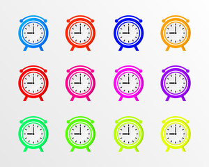Image of alarm clock time showing 09.00 with some beautiful colors.