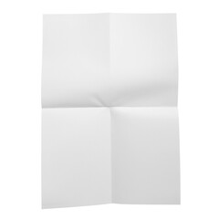 Folded paper png, stationery sticker, design space with black paper clips on top