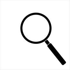 magnifying glass icon. Vector illustration