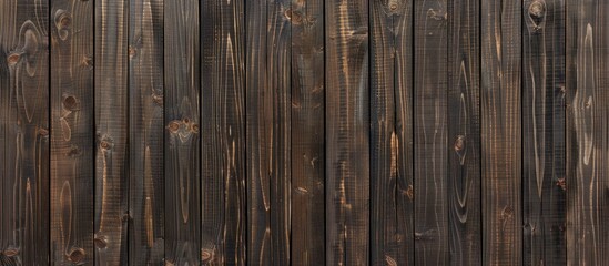 Fototapeta premium Vertical timber brown wall texture with a wood panel effect design, suitable for both interior and exterior walls.
