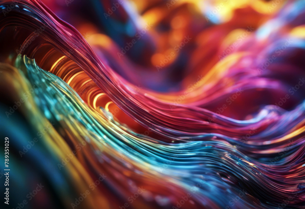 Poster render 3d dynamic color flow wave modern colored poster flowing background abstract colours colourfu