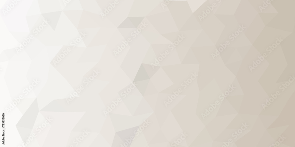 Poster Silver Abstract Low Poly with triangle shapes Design. Modern Green mosaic with textured overlap layer background. The background for the web site, the texture of triangulation.