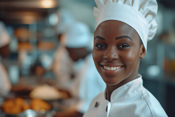 Portrait of a female chef