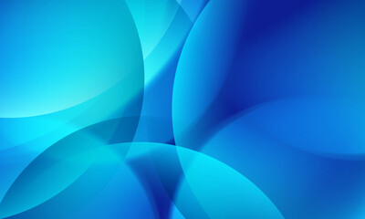 Abstract blue gradient curved shapes background. smooth color.
