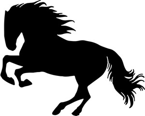 illustration of a horse silhouette vector