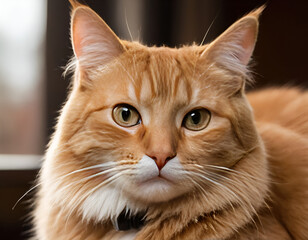 red cat portrait