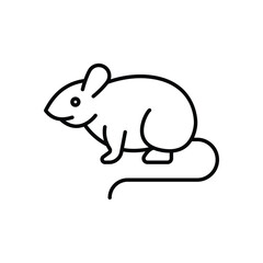 Lab rat vector icon