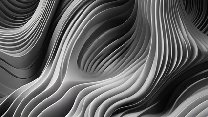 3d black and white abstract gradient wave background. abstract background concept.