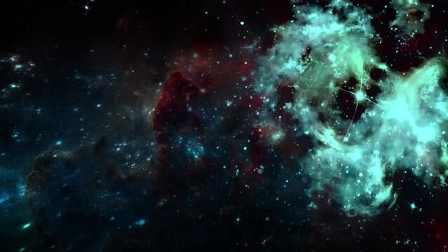 space nebula galaxy particles background