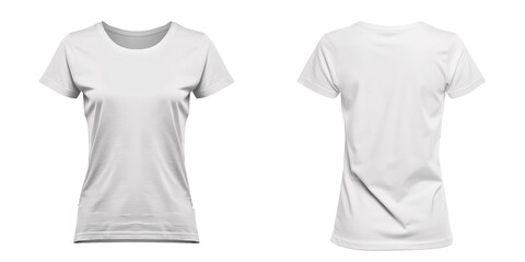 white t-shirt, isolated, women's