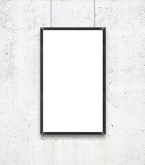 Frame Your Message: Poster Frame Mockup on Wall Background