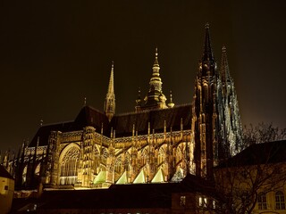 Praga, Katedra św. Wita ( Katedrála Sv. Víta ) - obrazy, fototapety, plakaty