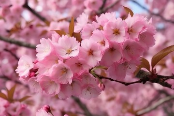 pink cherry blossom made by midjourney