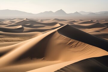 Fototapeta na wymiar sand dunes in park made by midjourney