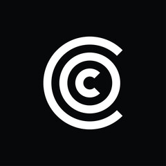 circular monogram logo in the shape of the letters 