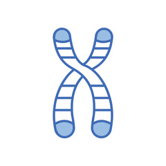 Chromosome vector icon