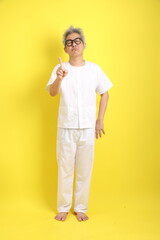 50s white clothing man