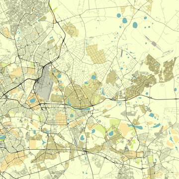 City map of Benoni South Africa