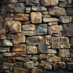 Photo old rock wall texture background сreated with Generative Ai