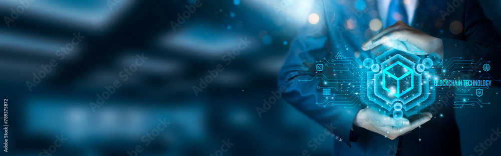 Poster blockchain technology and its decentralized or network architecture pave the way for future technolo