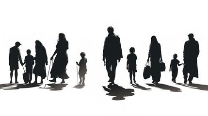 WORLD REFUGEE DAY VECTOR ILLUSTRATION. VECTOR illustration