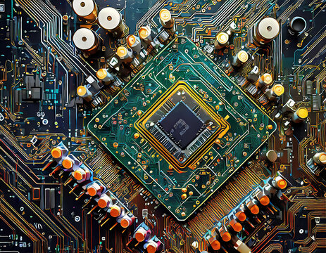 abstract computer circuit board background electronic backdrop wallpaper