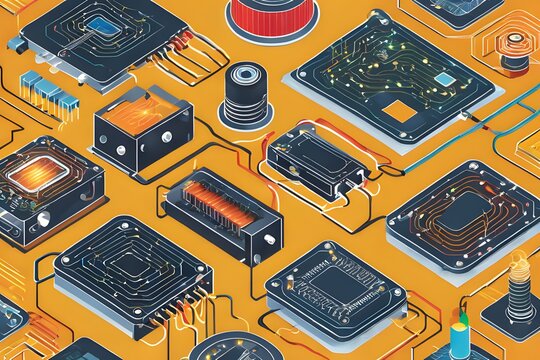 AI generated illustrations for the concept of physics on the topic of Light Insights.