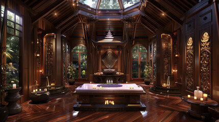 Thailand building spa room luxury spa massage room beauty club