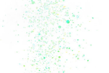 Green glitterpng bokeh overlay sequin confetti on transparent background