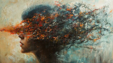 Craft a visual narrative that explores the artistic potential of humanity