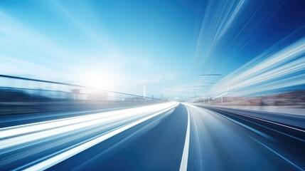 High-Speed Highway Journey in Motion