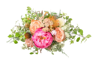 Beautiful flower arrangement png sticker