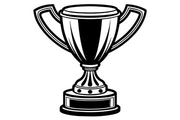  trophy--realistic--4k--golden--white-background-   vector illustration
