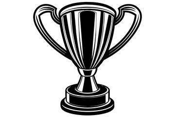  trophy--realistic--4k--golden--white-background-   vector illustration