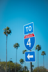 Interstate Road Sign I-4