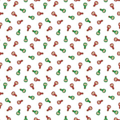 Cute Cartoon Rum bottle Seamless Pattern background. Vector illustration