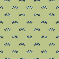 Pirate flag crossed bones Seamless Pattern. Cartoon Pirate elements and objects. background. Vector illustration